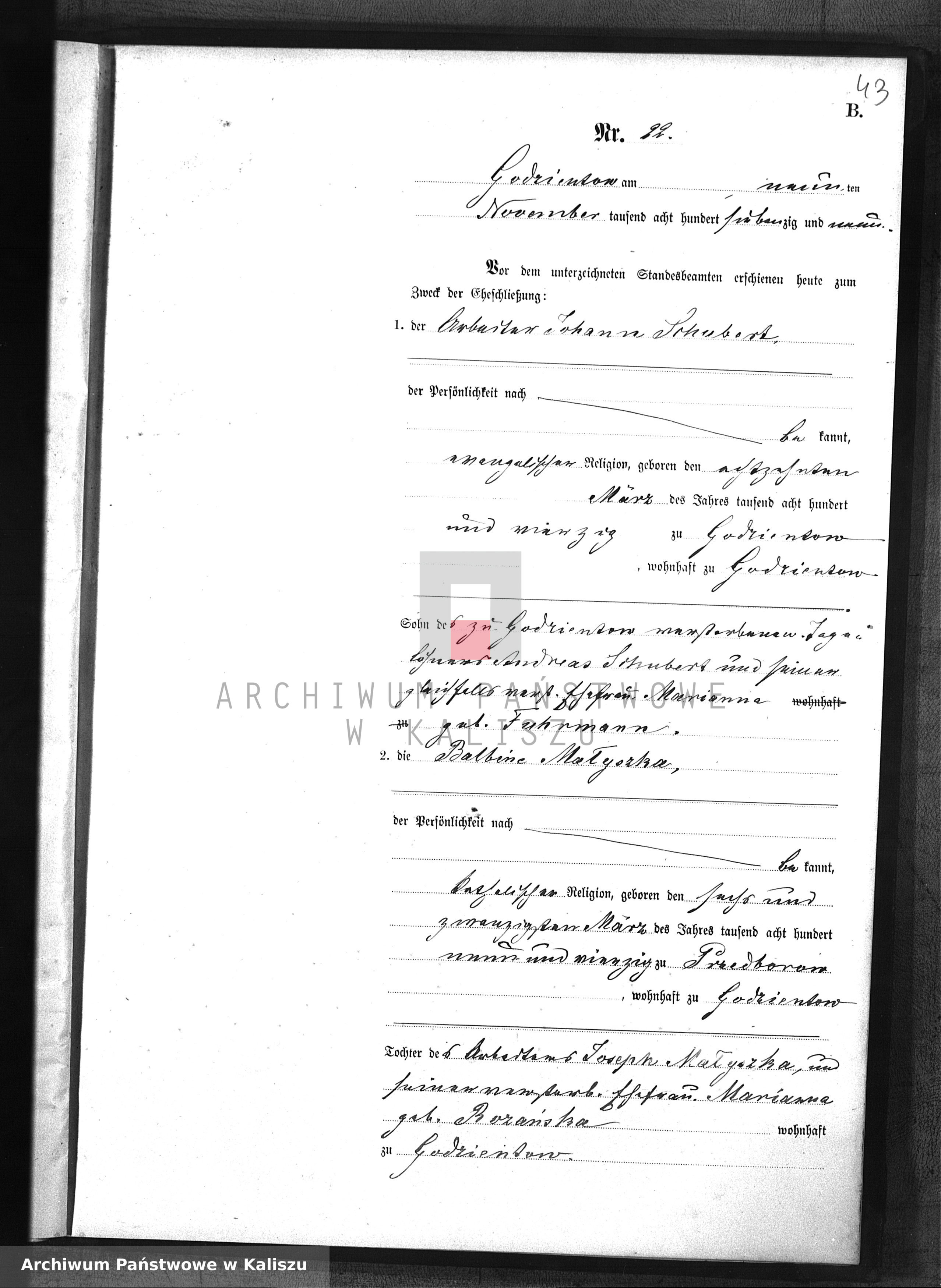 Skan z jednostki: [Księga małżeństw]