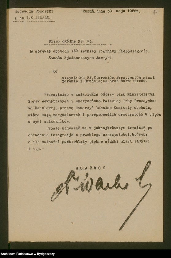 image.from.unit.number "[150-ta Rocznica Niepodległości Stanów Zjednoczonych - Organizacja Wojewódzkiego Komitetu Obchodu]"