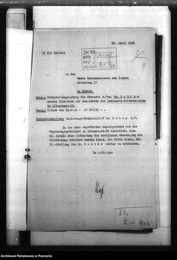 Obraz 8 z jednostki "Notdienstverpflichtung der Ärzte"