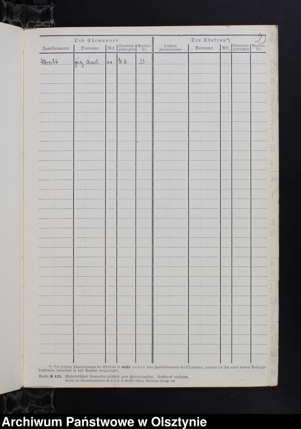 image.from.unit.number "Alphabetisches Namenverzeichnis zum Heirathsregister"
