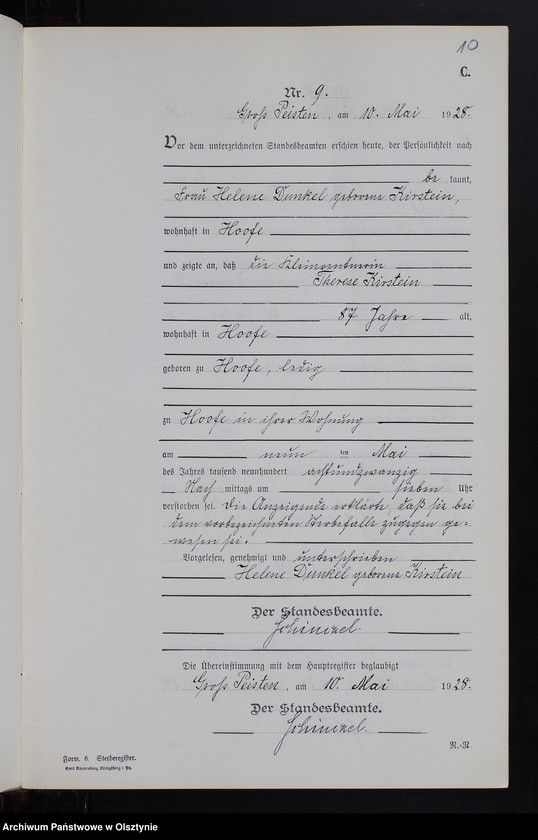 image.from.unit.number "Sterbe-Neben-Register Nr 1 - 22 [ Księga zgonów - wtóropis ]"