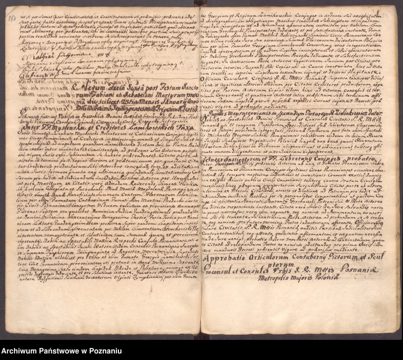 Obraz 9 z jednostki "Liber actorum officii consularis civitatis Posnaniae."