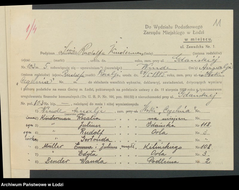 image.from.unit.number "Księga inwentarzowa nieruchomości m. Łodzi ul. Skłodowskiej"