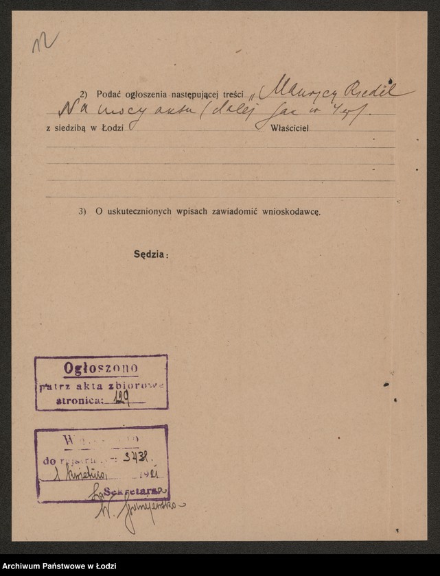 Obraz 14 z jednostki "Maurycy Riedel- sprzedaż chemikali i farb"