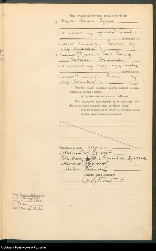 Obraz 9 z jednostki "Księga miejscowa małżeństw tom II [Rejestr główny małżeństw]"