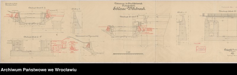 image.from.unit.number "Verbesserung der Oderschiffahrtsstraße. Breitenbachfahrt. Schleuse Wilhelmsruh. Blatt 2-7"