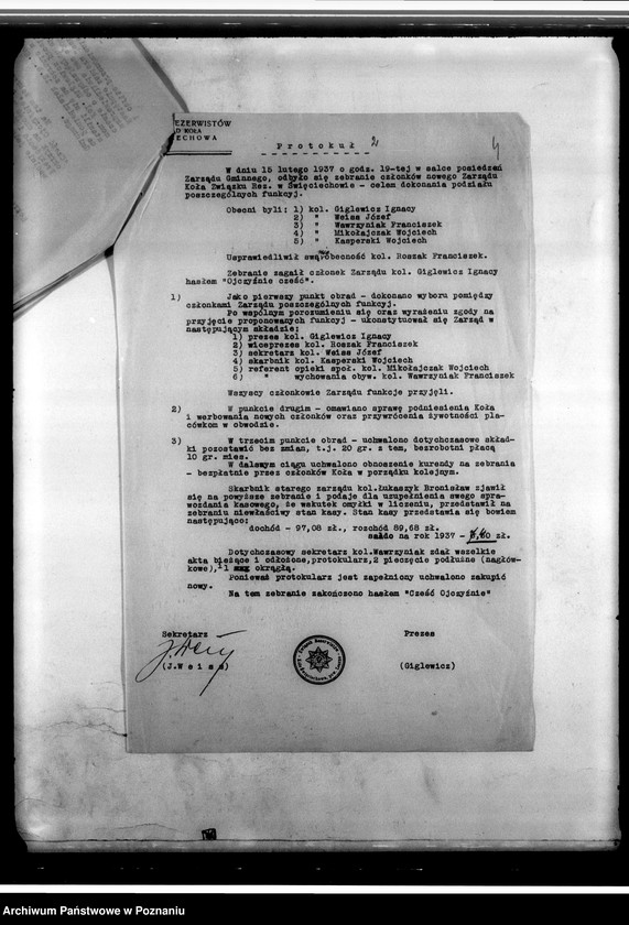 Obraz 8 z jednostki "Protokoły zebrań - Święciechowa"