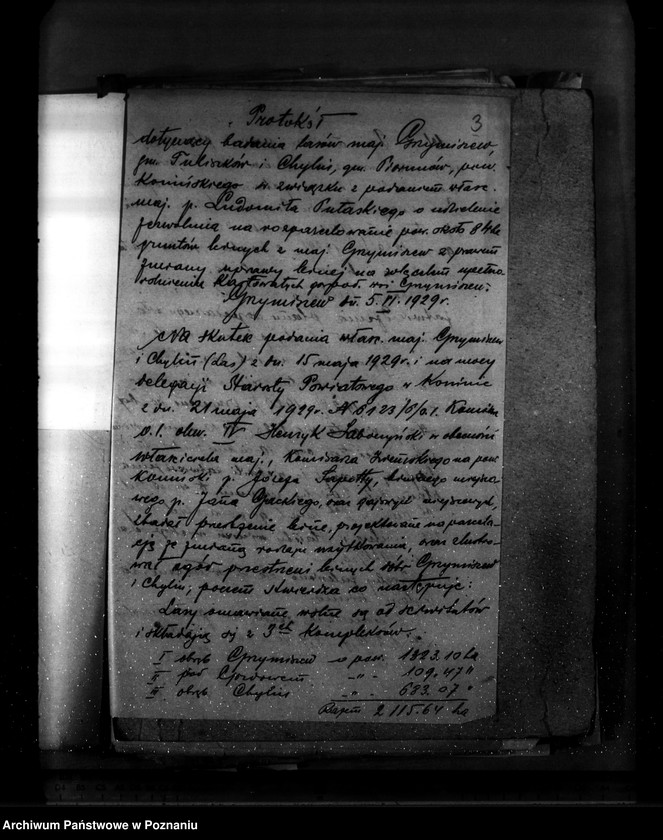 Obraz 7 z jednostki "Zmiana rodzaju użytkowania w związku z parcelacją 84 ha gruntów leśnych w majątku Grzymiszew powiat turecki"