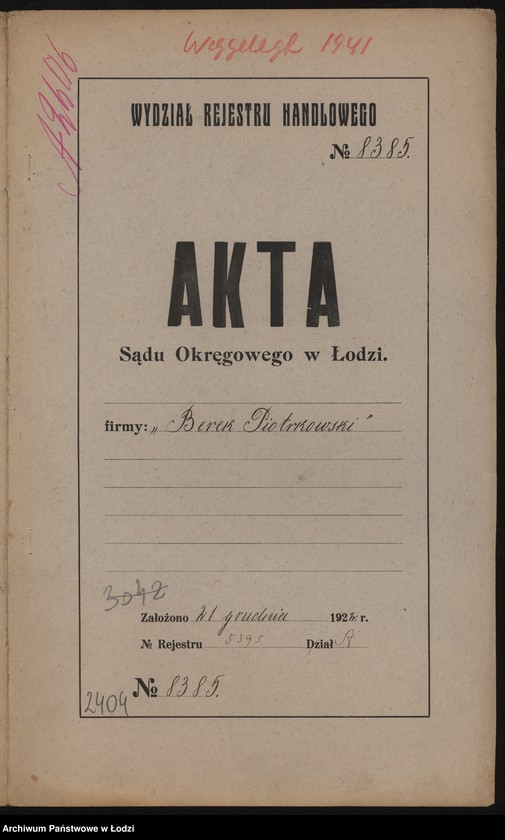 Obraz 2 z jednostki "Berek Piotrkowski- handel okazyjny"