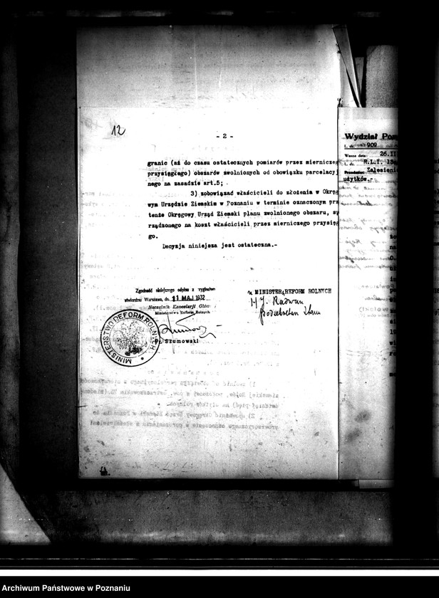 Obraz 17 z jednostki "Wyłączenie z art. 5 ustawy o wykonaniu reformy rolnej majątku Rojów powiatu ostrowskiego"