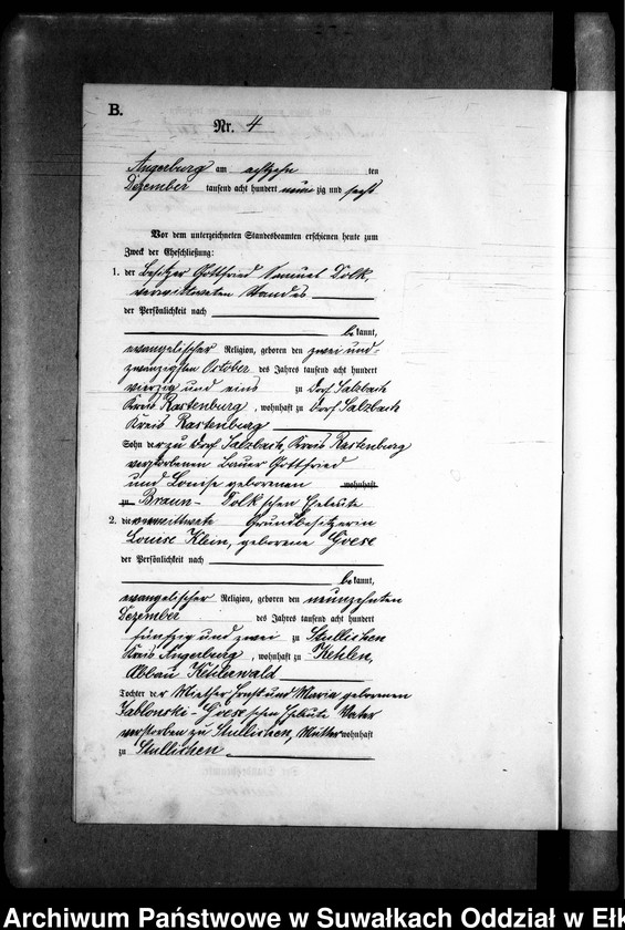 image.from.unit.number "Heiraths-Neben-Register des Preussischen Standes-Amtes Kehlen Kreis Angerburg"