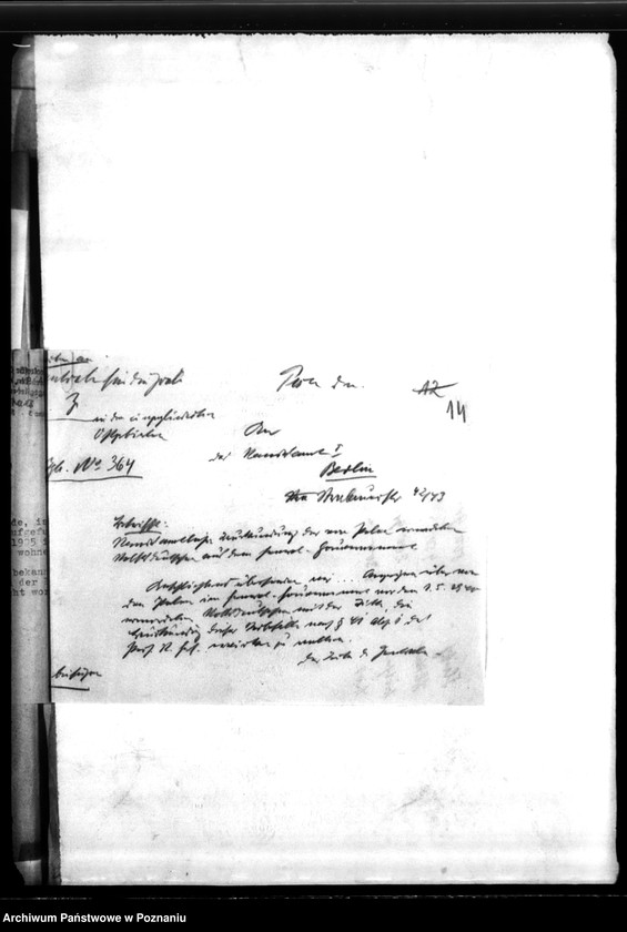 Obraz 18 z jednostki "Schriftwechsel mit Berlin- z Urzędu Stanu Cywilnego i Min. Spraw Wewnętrznych - w sprawie wystawienia świadectw zgonu"