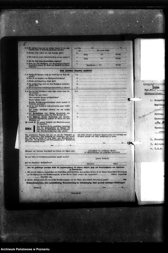 Obraz 9 z jednostki "Unfall und Haftpflichtversicherung Schüler und Lehrkräfte. [Sprawy ubezpieczeniowe]."