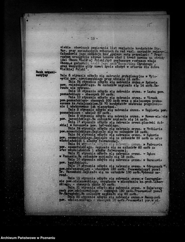 Obraz 19 z jednostki "Sprawozdania z polskiego legalnego ruchu polityczno-społecznego za miesiące styczeń, luty, marzec 1932 r."