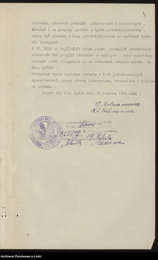 Obraz 6 z jednostki "Bracia Kalmanowicz i S-ka – sprzedaż materiałów piśmiennych"