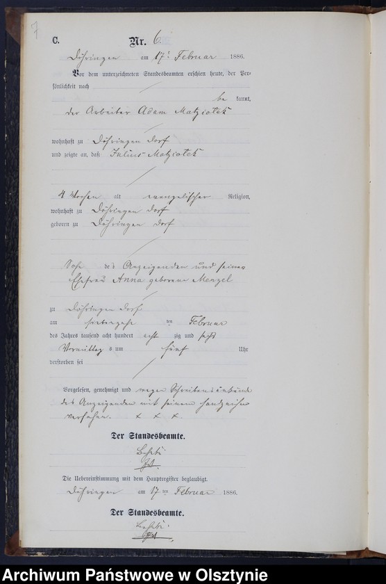 image.from.unit.number "Sterbe-Neben-Register Nr 1 - 69"