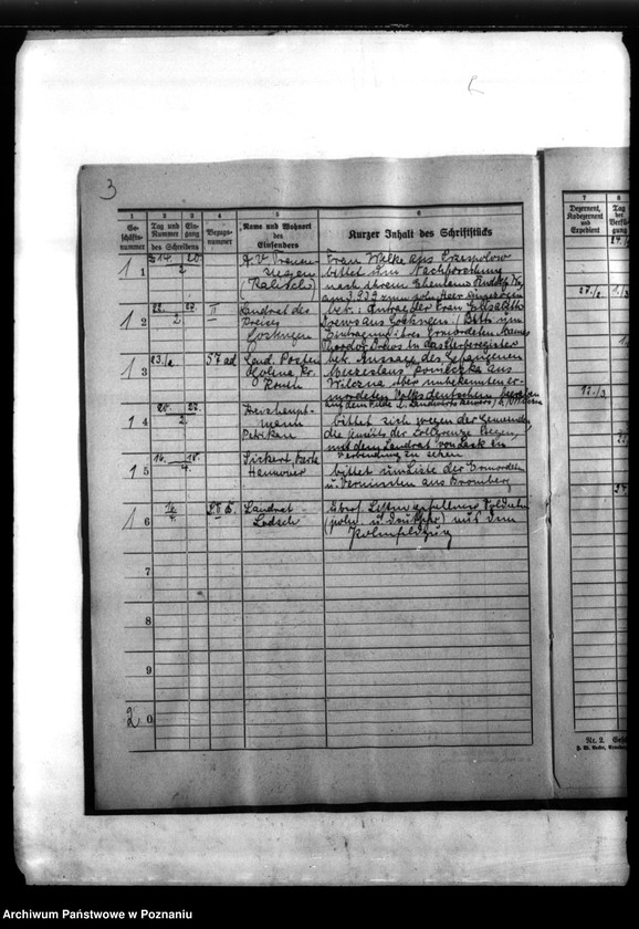 Obraz 10 z jednostki "Dziennik podawczy"