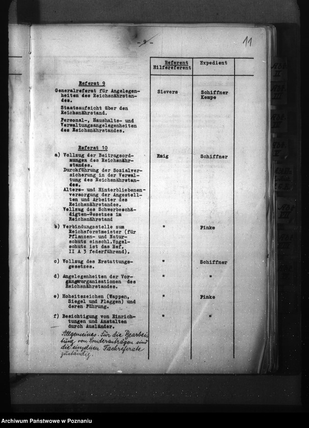 Obraz 14 z jednostki "Geschäftsverteilungsplan des Reichsministerium für Ernährung und Landwirtschaft"