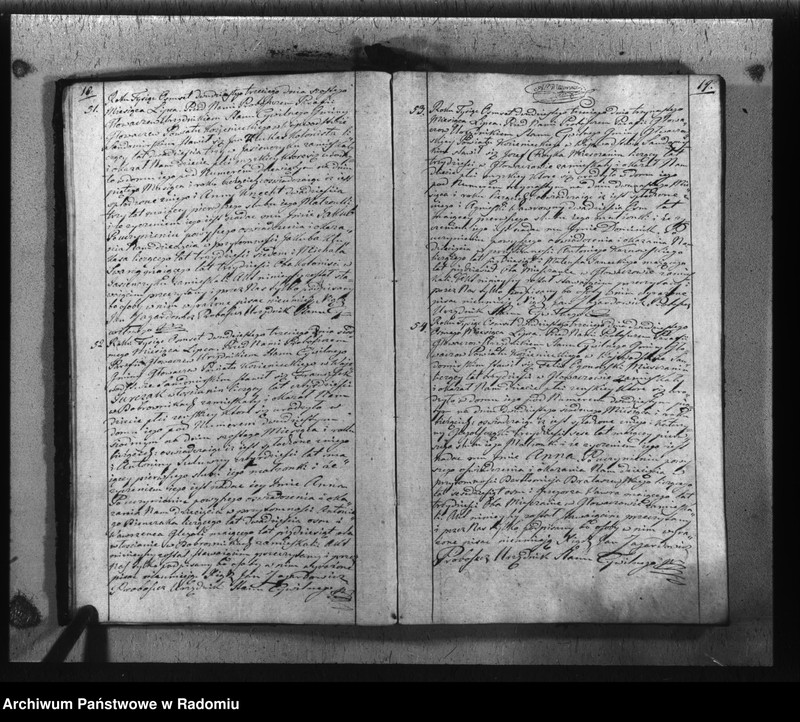 image.from.unit.number "Akta cywilne miasta Głowaczew na rok 1823"