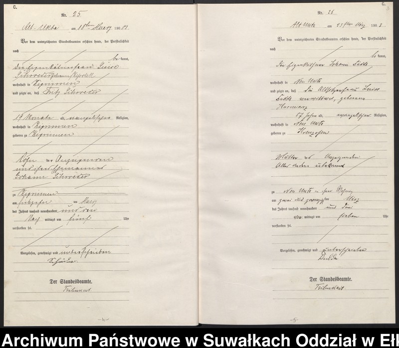 image.from.unit.number "[Sterbe-Haupt-Register des Königlichen Preussischen Standes-Amtes Ukta Kreis Sensburg]"