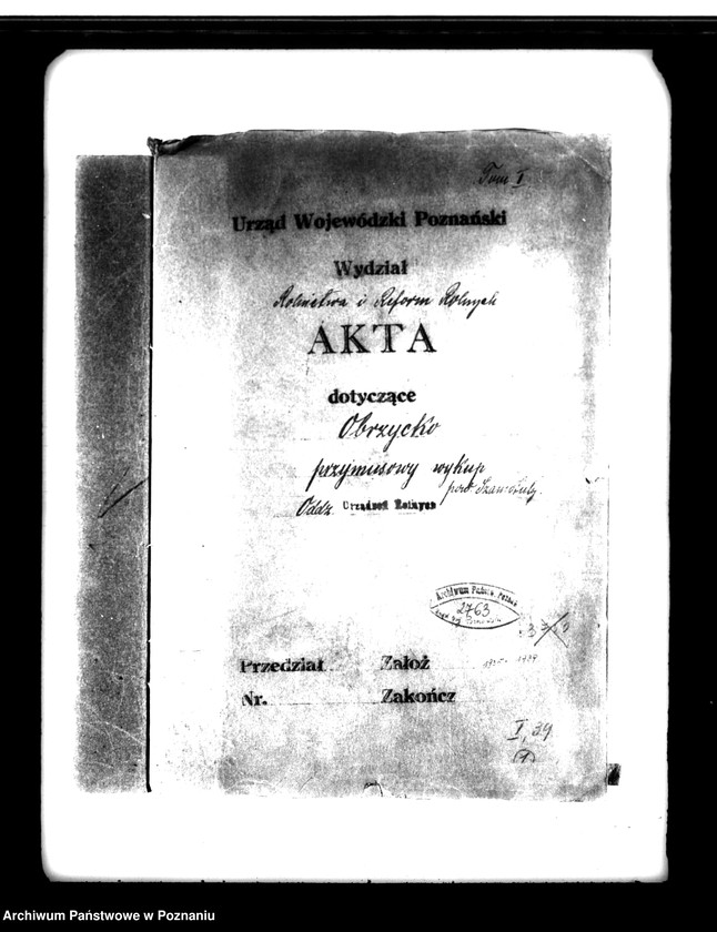 Obraz 4 z jednostki "Majątek Obrzycko powiatu szamotulskiego przymusowy wykup"