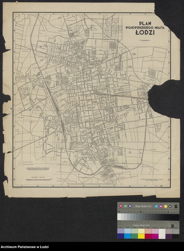 Obraz 1 z jednostki "Plan wojewódzkiego miasta Łodzi"