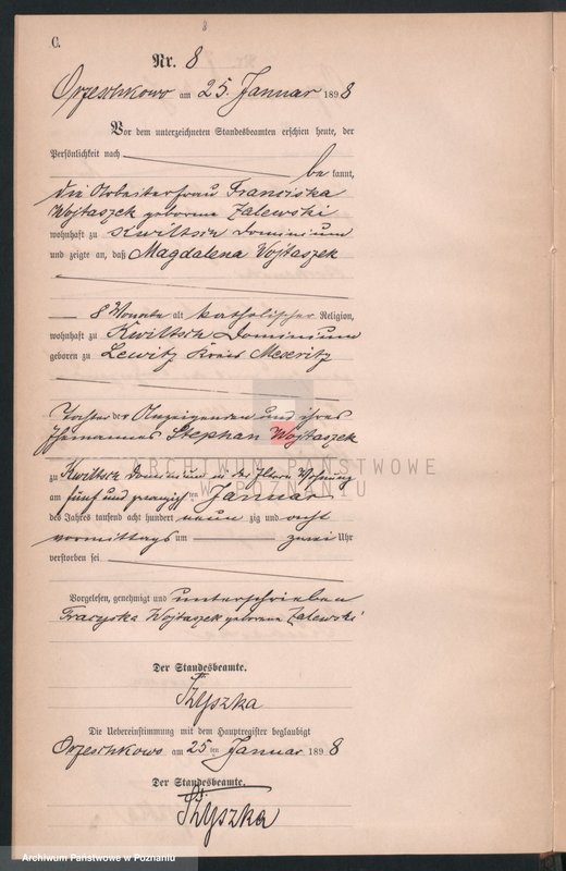 Obraz 11 z jednostki "Księga zgonów"