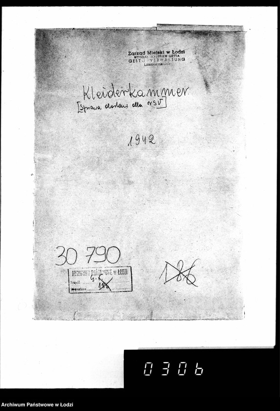 Obraz 4 z jednostki "Kleiderkammer. [Sprawa dostaw dla NSV]"