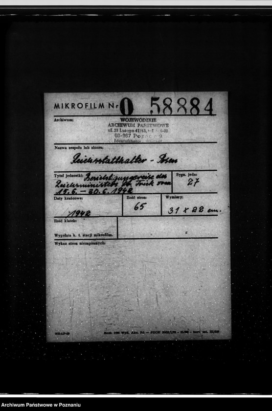 Obraz 2 z jednostki "Besichtigungsreise des Reichsministers Dr. Frick vom 15.6 - 20.6. 1942"