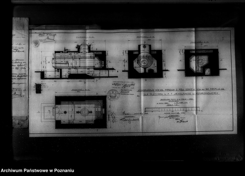 Obraz 11 z jednostki "Mleczarnia dr J. Jackowskiego w Pomarzanowicach powiat poznański nr woj. kotła 101"