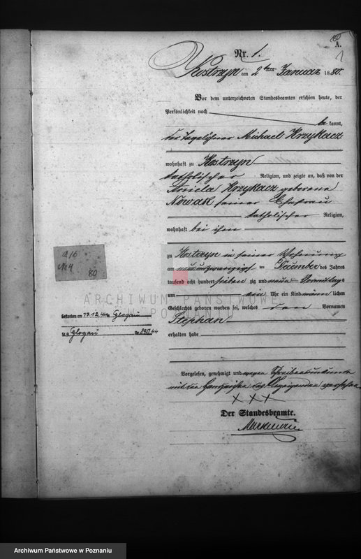 Obraz 3 z jednostki "Księga urodzeń"