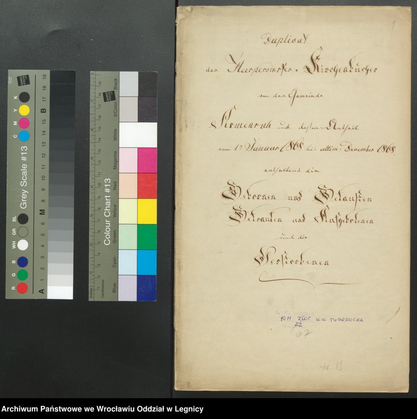 image.from.unit.number "Duplicat der Harpersdorfer Kirchenbücher von der Gemeinde Armenruh und dessen Anteil"