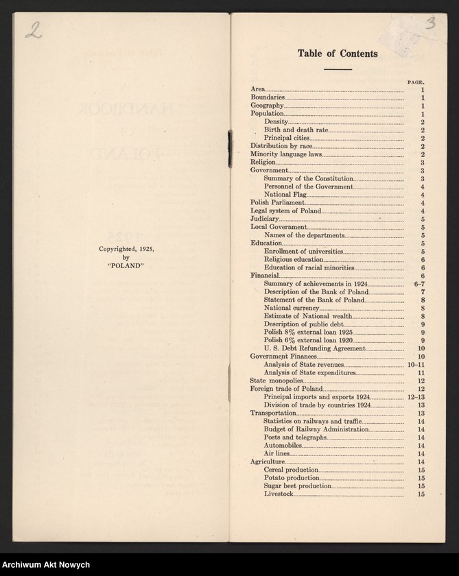 image.from.unit.number "A. Handbook of Poland, 1925 (prospekt)"