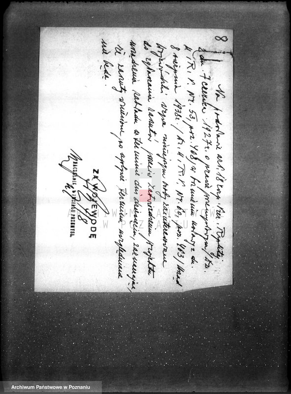 Obraz 12 z jednostki "Wytwórnia chemiczna Nitrolak w Poznaniu /zatwierdzenie projektu urządzania/"