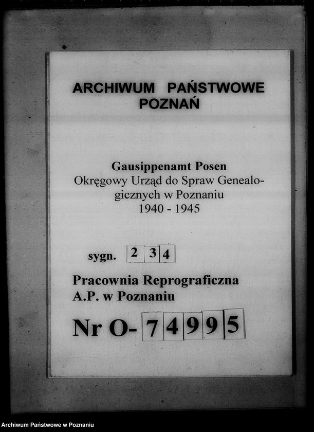 image.from.unit.number "Einziehungsprotokolle [ksiąg kościelnych] Kreis Kosten [powiat kościański]"
