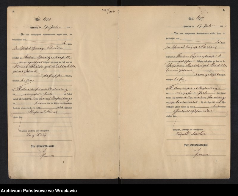 image.from.unit.number "Geburts-Neben-Register Breslau I 1891 Band 5"