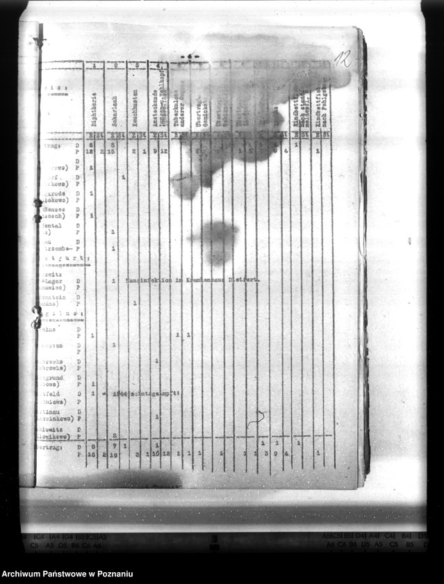 Obraz 18 z jednostki "Statistik der Krankheiten im Wartheland"