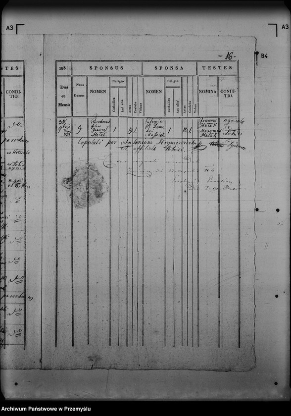 Obraz 20 z jednostki "[Kopie ksiąg metrykalnych parafii Dydiowa z filią Łokieć (dekanat Lutowiska)]"
