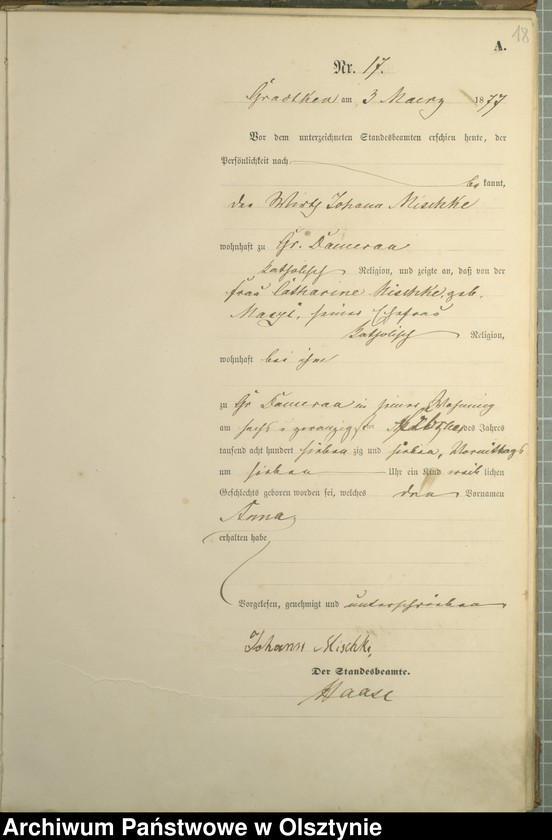 image.from.unit.number "Geburts-Haupt-Register Nr 1 - 88"