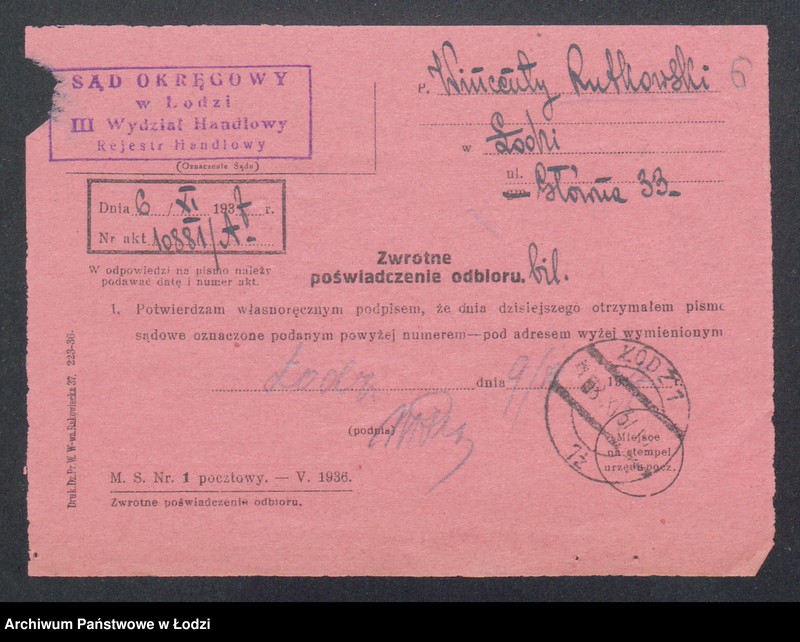 Obraz 8 z jednostki "Wincenty Rutkowski – sklep galanteryjny"