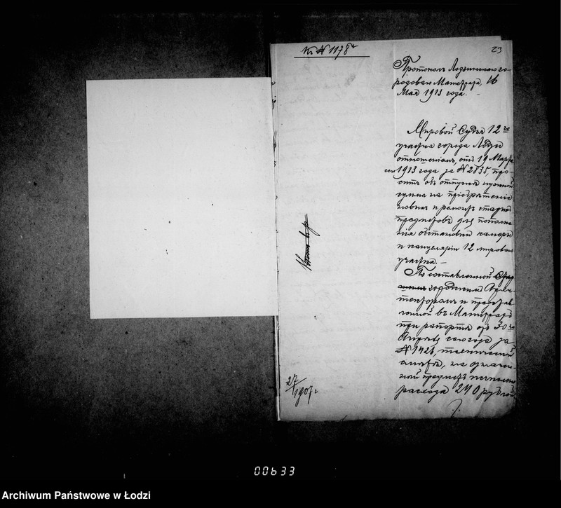 Obraz 20 z jednostki "O priobretenji mebeli dlja kamery Mirovago Suda 11 go učastka gor. Lodzi"