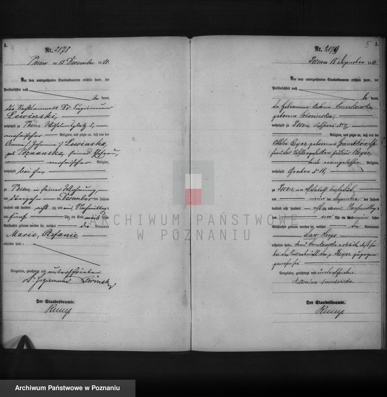 Obraz 4 z jednostki "Księga urodzeń t. V"