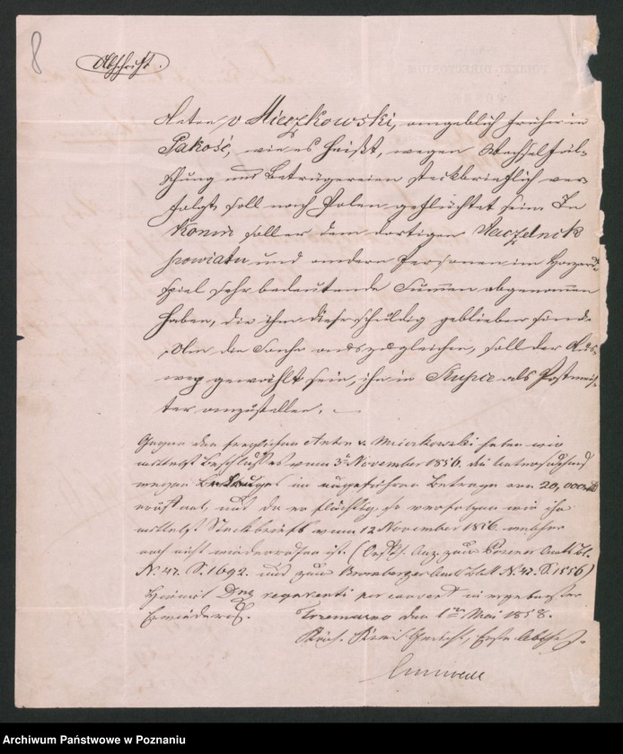 Obraz 11 z jednostki "A. betr. Familie von Mieczkowski"