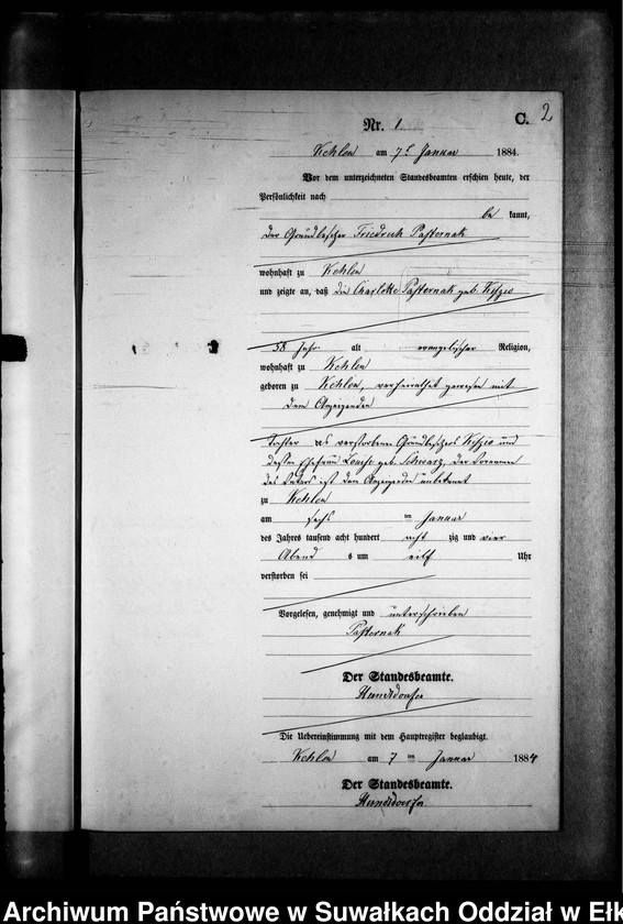 image.from.unit.number "Sterbe-Neben-Register des Preussischen Standes-Amtes Kehlen Kreis Angerburg"