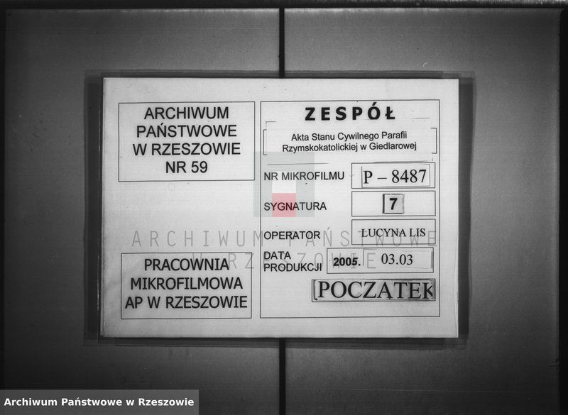 image.from.unit.number "Księga zgonów - Giedlarowa"