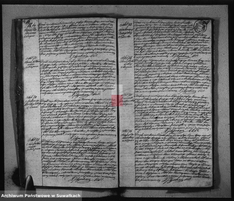 image.from.unit.number "Duplikat Akt Urodzonych, Zaślubionych i Umarłych Parafii Filipowskiey za rok 1842"
