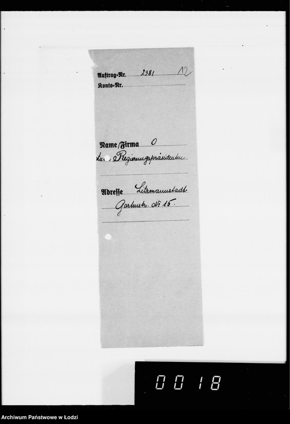 Obraz 16 z jednostki "Kürschnerei. [Zamówienia, rachunki i świadectwa dostaw]"