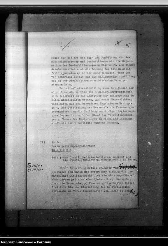 Obraz 10 z jednostki "Dienstaufsicht über die Mediznalinstitute"