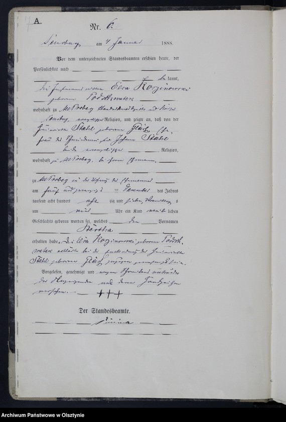 image.from.unit.number "Geburts-Haupt-Register,Tom I,Nr 1 - 158"