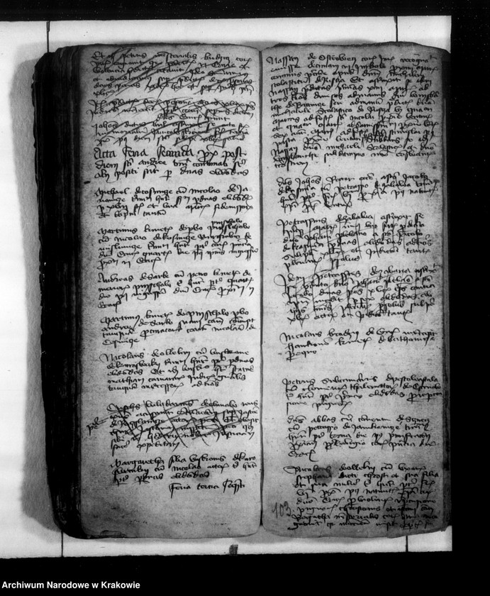 Obraz 9 z kolekcji "Wydane drukiem. Edycje źródłowe materiałów archiwalnych z zasobu ANK. cz. 2; Acta castrensia (inducta) 1407 - 1409111"